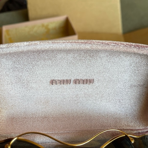 NWT Miu Miu Butterfly Metal Frame Sunglasses 55mm - Picture 7 of 16